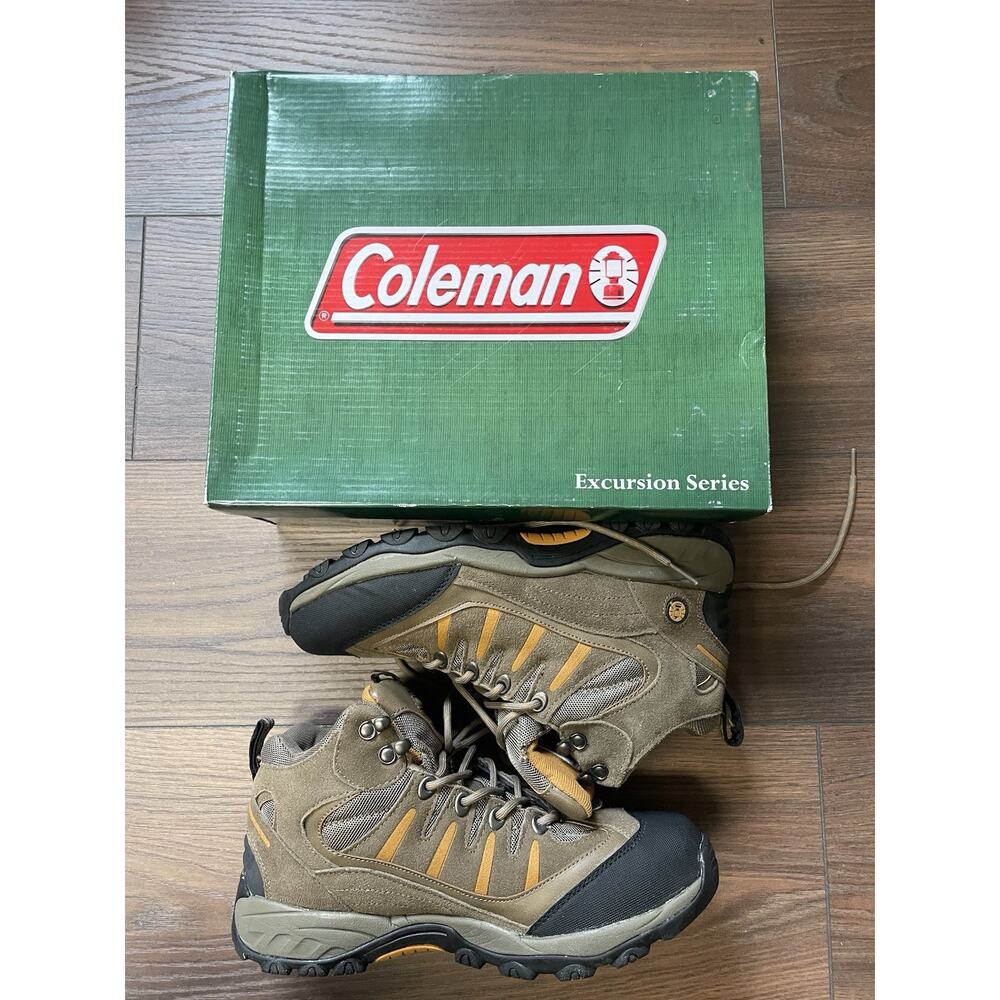 Coleman Kong 3 Hiking Boots Men's Size 9.5 Orange Brown Black Condition Is New